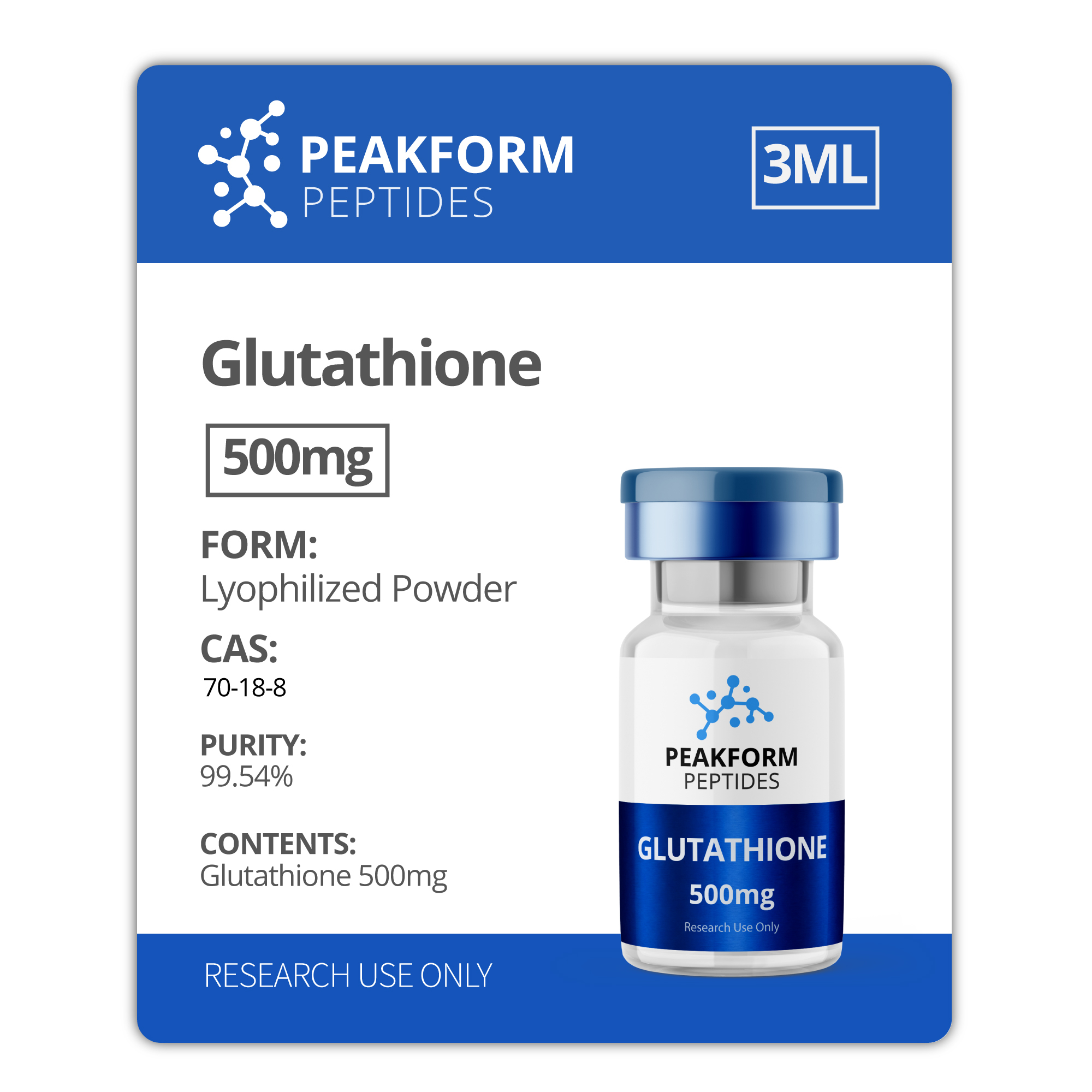PeakForm-Peptides-Product-Glutathione-500mg