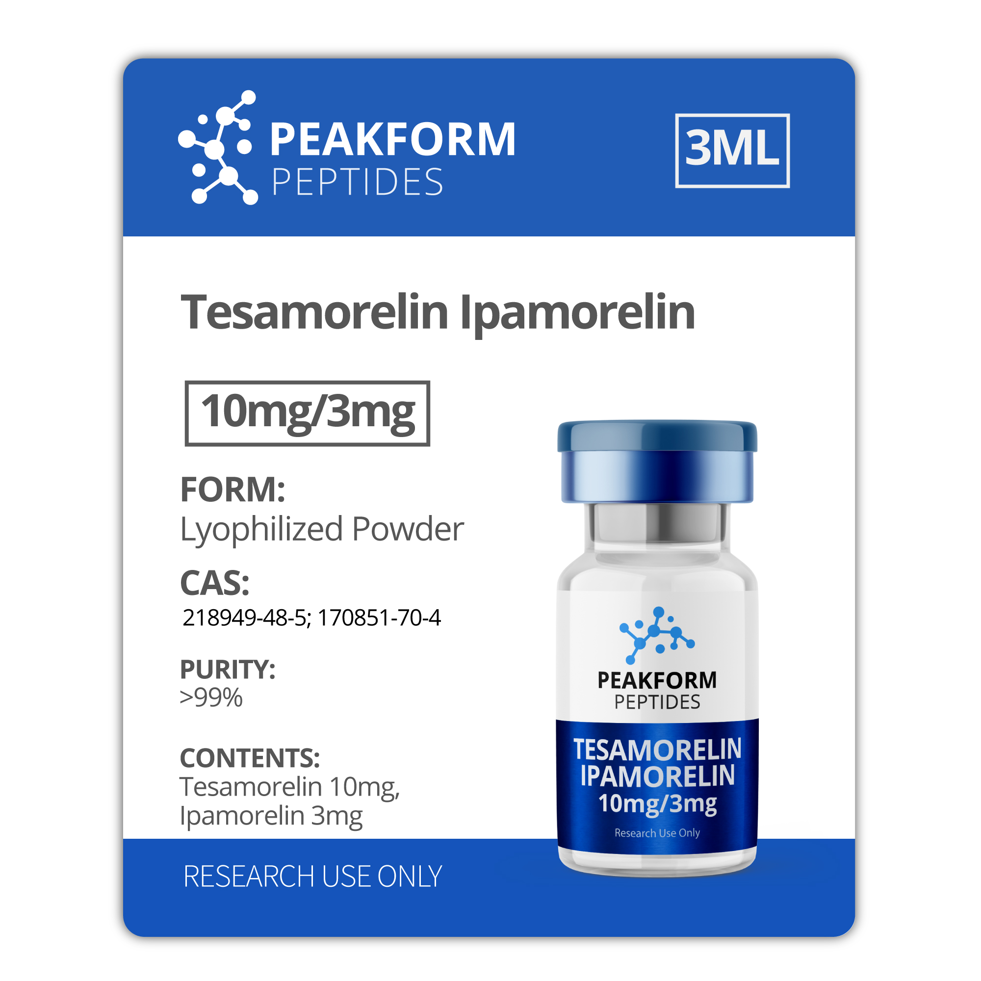 Tesamorelin & Ipamorelin 10MG/3MG product card